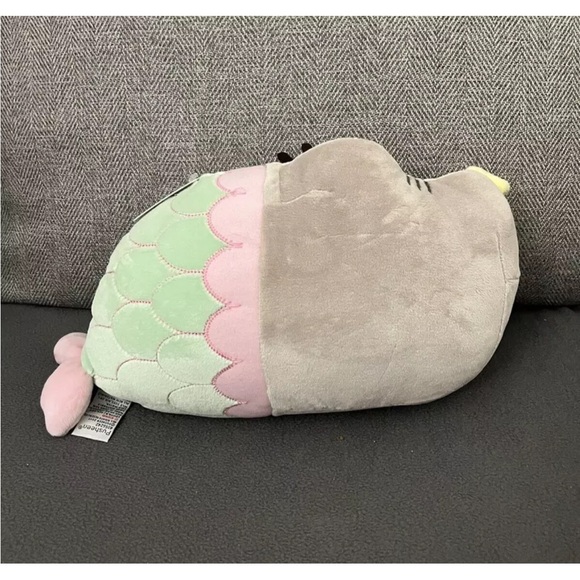 Pusheen Gund Mermaid Gray Cat w/ Fish Tail - New with Tags - Picture 2 of 4